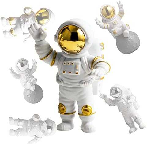 Интериор под формата на Фигурки Астронавти, Статуята на Астронавти от Полирезина, Златна Галванична Slr Фигурка Космонавта, Скулптури