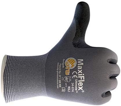 Ръкавици MaxiFlex ATG 34-874 с нитриловым микропенным покритие За улавяне на дланта и пръстите - Отлично сцепление и устойчивост