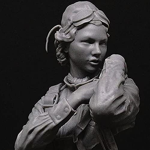 Goodmoel 1/10 Модел Бюст на Съветската Жена-Войник-Пилот от Смола времето на Втората Световна война / В Разглобено формата и Неокрашенный