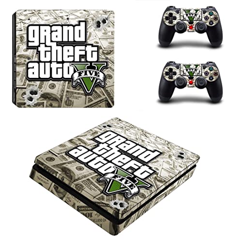 За PS5 ЦИФРОВА игра Grand GTA Theft And Auto Стикер за PS4 или PS5 за конзолата PlayStation 4 или 5 и контролери Vinyl Стикер