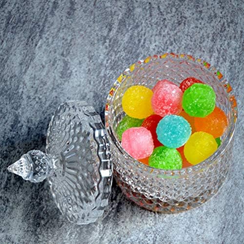Организация пране YARDWE, 1 бр., Кристален кутия за Бонбони, Стъклен буркан за Бонбони с Капак, Кристална Контейнер за съхранение