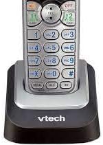 Двухлинейная Безжична телефонна система Vtech DS6151 DECT6.0 от 1 безжичен шнорхел DS6101, идентификатор на повикващия, гласова