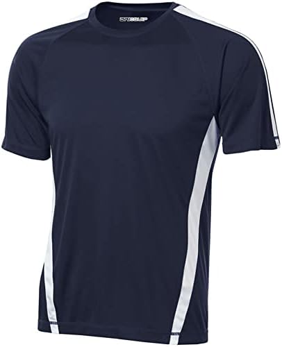 Мъжки 2-цветни спортни тениски Joe's USA с къс ръкав, абсорбиращи влагата