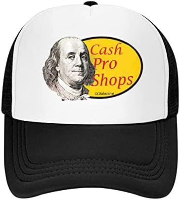 Мъжки окото шапка за шофьор на камион Cash Pro Shops - Ниска Премия Тулья - Един размер, закопчалката на бутоните - чудесно за лов и риболов