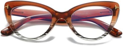 Viseng 4 Опаковки Очила за четене в Стил Котешко Око с кутия пролетта Монтирани Стъкла за Жени, Дамски Модни Луксозни Очила