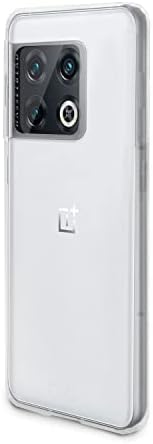 Калъф HEVET & BUGG за мобилен телефон OnePlus 10 Pro 5G, Прозрачен Защитен Твърд калъф с броня и здрав защитен филм от закалено стъкло, Релефни ръбове, прозрачен
