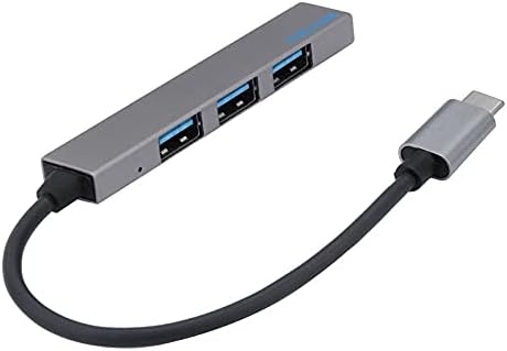 LHLLHL USB Hub Type-C до 4, Удължител, Тънък Мини Преносим 4-Портов USB 2.0 Хъб, USB-Интерфейс за хранене, Лаптоп, Таблет, Компут