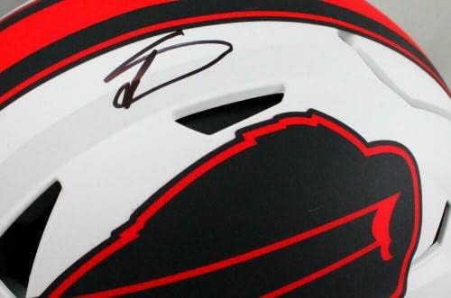 Стивън Диггс Подписа Автентичен каска Buffalo Bills F/ S Lunar SpeedFlex с голографией BAW - Каски NFL с автограф