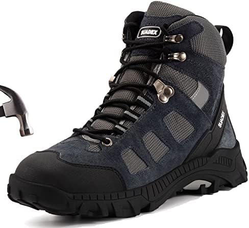 SUADEX/Мъжки и дамски обувки със стоманени пръсти, Неразрушаемая обувки със стоманени пръсти, Нескользящие Удобни Работни обувки за Мъже, Работни и защитни обувки, Ст?