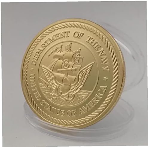 Ruluti на Военно-Морския флот на САЩ Cv-62 Самолетоносач Независимост Позлатен Сувенирни монети Министерството на военноморските сили на САЩ Challenge Coin