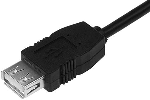 Кабел SF, 10-крак удължителен кабел, USB 2.0 мъжа към Жената, Черен