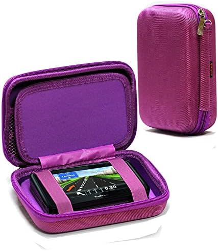 Твърд калъф Navitech Purple за носене GPS, съвместима с Sportuli 5 8GB Sat Nav Car Truck АВТОМОНТЬОР GPS