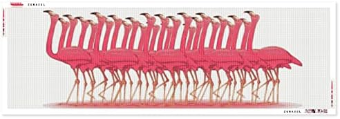 ZGmaxCL Диамантена Художествена Живопис Комплекти САМ за Възрастни Пълна Тренировка през Цялата Скъпоценен Камък Фламинго Голям