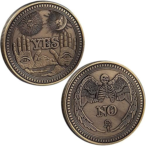 TOYSDONE Да Не Монета за вземане на решения - Сувенирни монети - Да Не е Монета - Монети за вземане на решения - Колекция от монети - Монети