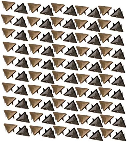 Нов Lon0167 200шт Хартия триъгълна форма 12 мм Бронзовата тон за Scrapbooking САМ Занаятите (200 на брой 12 мм Dreieckförmige Дебели
