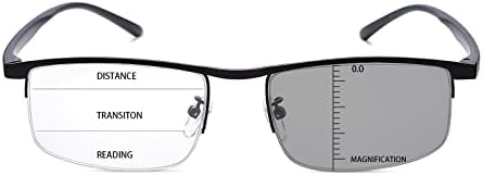 LJIMI Фотохромичните Прогресивно Многофокусные Очила За Четене Преходни Слънчеви Очила За Четене с Анти-Синя Светлина Слънчеви Очила за Мъже
