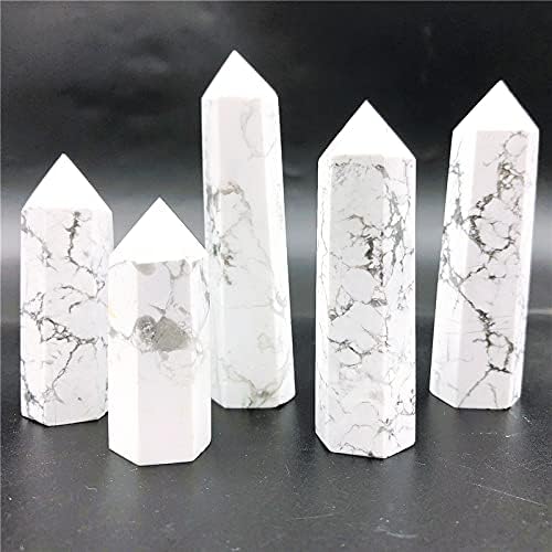 Бижута на Марката Натурален Бял Скъпоценен Камък Хаулит Crystal Върха на Молив Кула Изцеление Скъпоценен Камък Проба Минерал