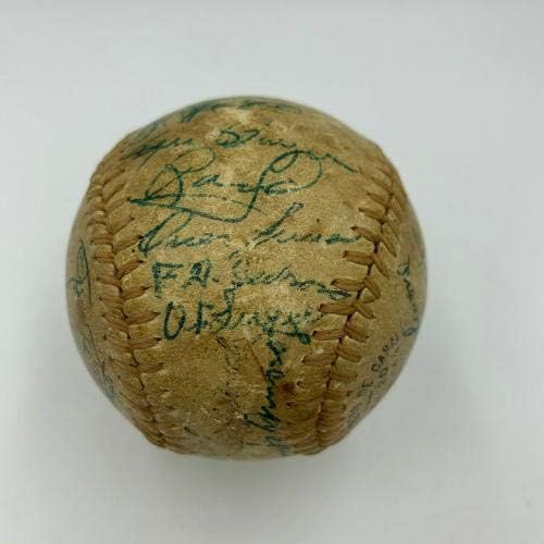 1954 Кубинската Зимна лига на Легендите Негритянской лига Подписаха Използвана за игра на Бейзбол JSA COA - MLB Използваните от бейзболни топки с автографи
