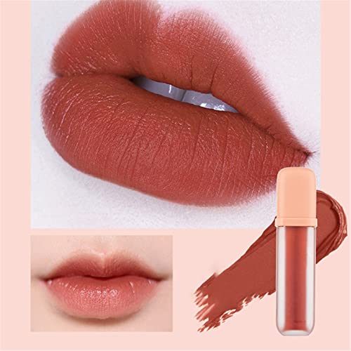 Прасковен Блясък за устни Korean Velvet Mattes Air Lip Mud Lip Glaze Velvet Матиран Гланц за устни Не избледняват И не показва