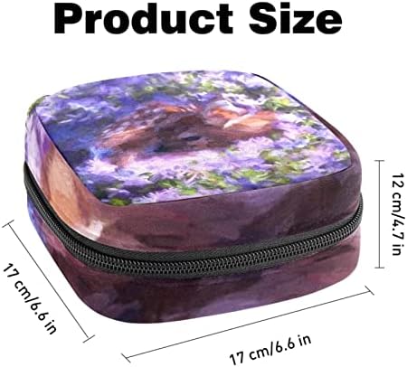 Чанта за съхранение на Хигиенни Кърпички ORYUEKAN, Преносими Многократна употреба Менструални Тампони джоб, Чанта за Съхранение на Тампони за Жени и Момичета, Маслени
