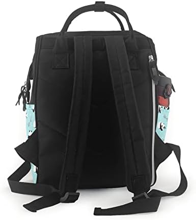 Раници за смяна на Пелени За мама Сладко-Cartoon-Panda-Bear Travel Bookbag Чанти за Памперси Back Pack