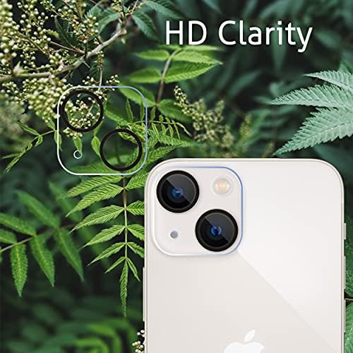 Защитно фолио Ailun от 2 опаковки за iPhone 13 [6,1-инчов дисплей] със защита на обектива на фотоапарата от закалено стъкло от 2 опаковки, [твърдост 9H]-HD [4 опаковки]