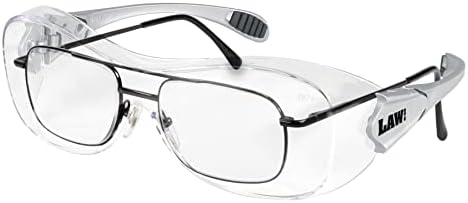 Crews Law Over The Glass Прозрачни Защитни Очила със защита от замъгляване, Странични Защитни Очила за очите, Хибриден Черен