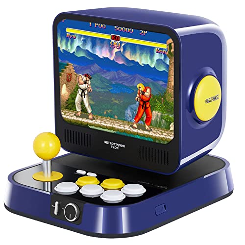 Аркадна конзола RETRO STATION Capcom, предварително загруженная официални лицензирани игри серията Capcom Street Fighter 5 и 5 Mega Man, 8-инчов LCD монитор и поддръжка на изход HDMI на голям е