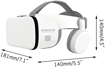 Слушалки виртуална реалност 3D Vr Очила, Сгъваеми 3D Очила за Виртуална реалност Безжична Връзка, Очила със синьо Осветление, Широк зрителен ъгъл 110 °, Защищающая очит?