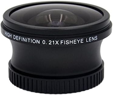Sony DCR-SR87 0,21 x висококачествен обектив Рибешко око (зрителен ъгъл по диагонал на 180 °) + Преходни пръстен (30 мм-37 мм)
