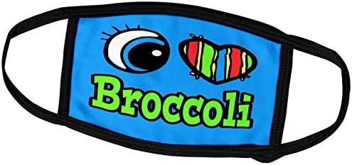 3розовое Сърце Bright Eye I Love Broccoli - Маска за лице (fc_105902_1)