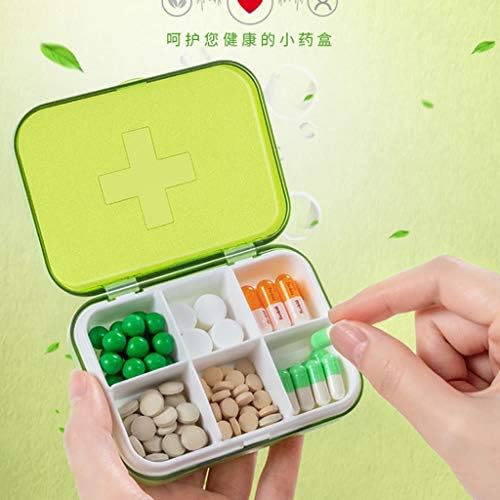 Кутия за хапчета NYKK Удобен Органайзер за таблетки За Пътуване, Удобна Кутия за прием на медикаменти за устната кухина, Преносим Кутия