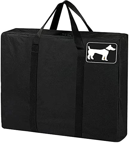 Чанта за съхранение на оградата за кучета SIRUITON, Преносима Чанта за носене на Оградата за кучета с размер 24x24 инча с укреплена плоча