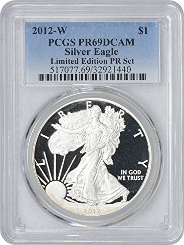 2012-Американски Сребърен Орел за 1 щатски долар, Limit, Определени за проверка на сребро PR69DCAM PCGS