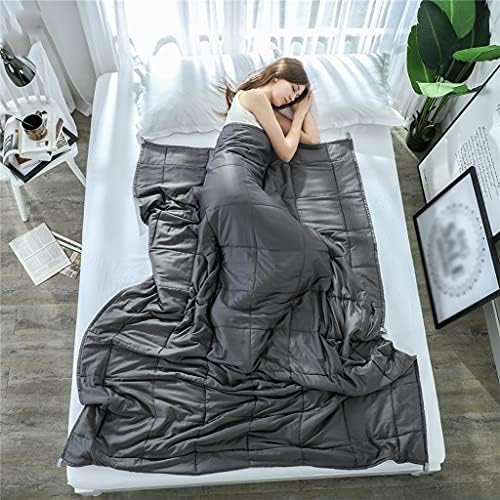 Утяжеленное одеяло KUJYBG в реален размер, Охлаждащи Тежки Одеала за Топли и Студени легла за възрастни и Тийнейджъри (на Цвят: