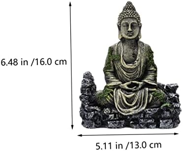 HANABASS 2 елемента Древна Статуя на Буда Artificiales para Детски Интериор Декор За Влечуги Аквариум Статуя на Буда Аквариум Фигурка От