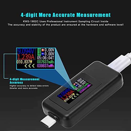 Многофункционален тестер захранване USB C dc 4-30 В, Зарядно Устройство, Мобилен Монитор напрежение и ток на храна