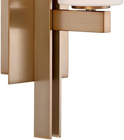 Модерен Стенен Лампа Possini Euro Design Ludlow, Комплект от 2 Стената от Полиран Месинг със Златен Тел, Лампа 4 1/2 , Лампион
