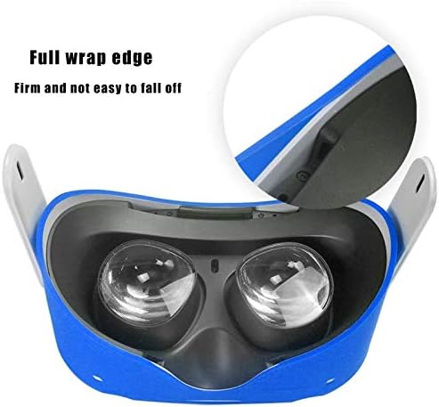 Силиконов калъф TATACO VR Shell за Oculus Quest 2 за защита на лицето - Защита от пот, нескользящий, моющийся, защита от надраскване, прах