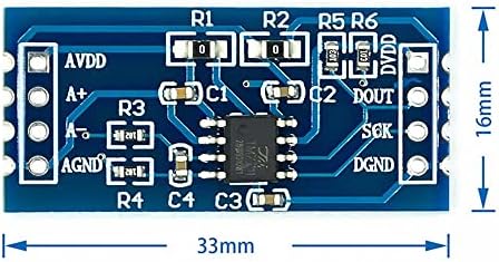 Rakstore 2 елемента Модул TM7711 Електронен Сензор за Претегляне на 24-битов рекламен Модул микроконтроллерный Сензор за Налягане HX710A