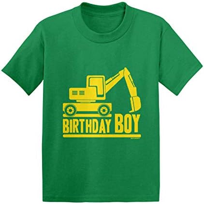 Тениска от Futon Джърси Haase Unlimited Birthday Boy - Бел Dig Construction за Бебета/малки Деца