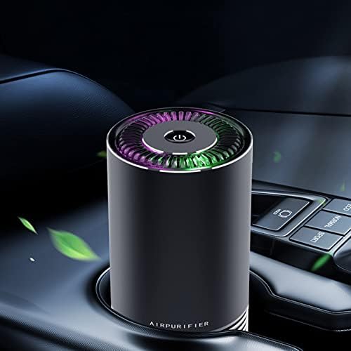 Пречиствател на Въздух За Автомобил Портативен Пречиствател на Въздуха USB Air Cleaner Променлив Семицветный Лампа Алуминиев Корпус GG5