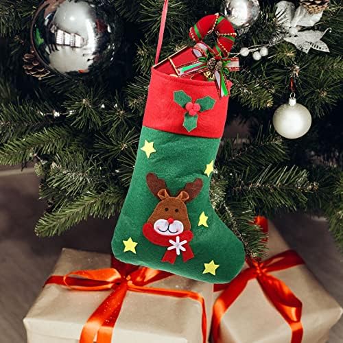 Коледни Чорапи Didiseaon, Висящи на Коледна Елха Чорапи, Дядо Коледа, Снежен човек, Лосове, Коледни Чорапи, Подарък Пакет