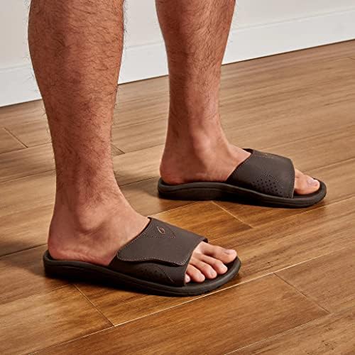 Мъжки пълзящи сандали OLUKAI Nalu, Водоустойчив и бързосъхнеща плажната обувки, напълно Регулируема каишка и удобен за кацане, гумена подметка