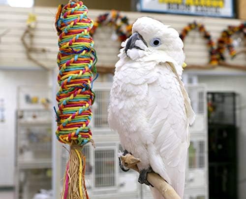Измельчаемая играчка-папагал Rainbow Weave (Изберете размер) (Голяма)