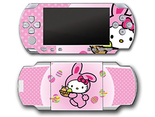 Hello Kitty Rose Великденско Яйце Заек видео игра Vinyl Стикер на Кожата Стикер Калъф за Sony PSP на Playstation Portable Оригиналната
