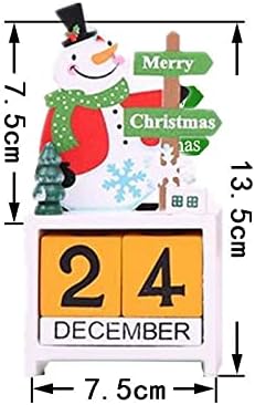 Коледен Адвент-Календар с номера Дървени блокове, Коледен Адвент-Календар за Обратно броене, Обратно броене до Коледа, Обратно