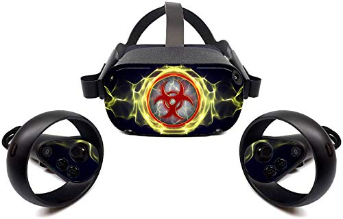 Oculus Quest Аксесоари Скинове Предупредителен Знак VR Слушалки и Контролер Стикер Стикер, Защитен ok anh yeu