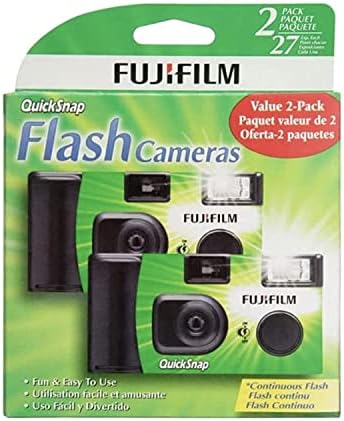 Еднократна 35-мм камера Fujifilm QuickSnap Flash 400 (комплект от 2 броя)