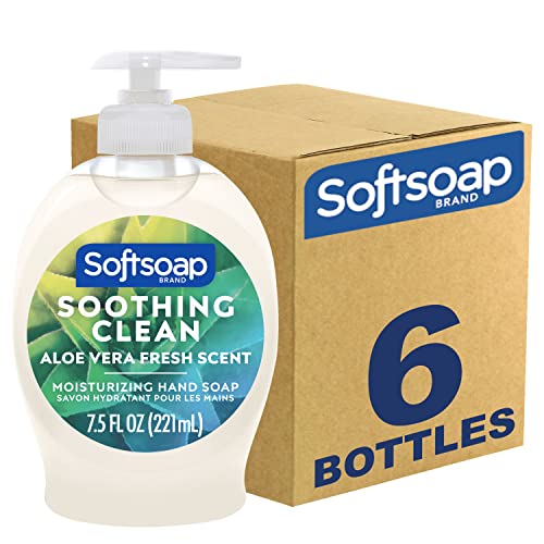 Овлажняващ Течен сапун за ръце Softsoap, Успокояващо Почистващо Алое Вера - 7,5 течни унции и Течен сапун за ръце Серия Aquarium-7,5 течни унции и Течен сапун за ръце, Fresh Breeze-7,5 ?